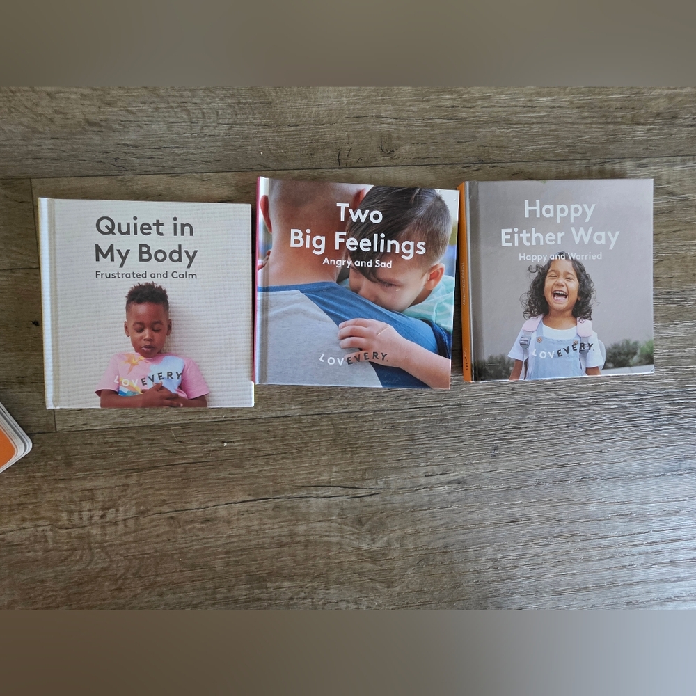 Lovevery Kids Book Set - Quiet in My Body, Two Big Feelings, Happy Either Way
